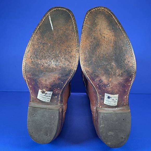 Vintage Kane Gold Label Exclusive‎ 3403 Brown Leather Boots Women’s 6.5 - 7 - Picture 10 of 13